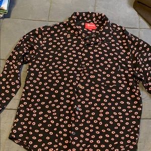 Supreme size medium button down floral shirt